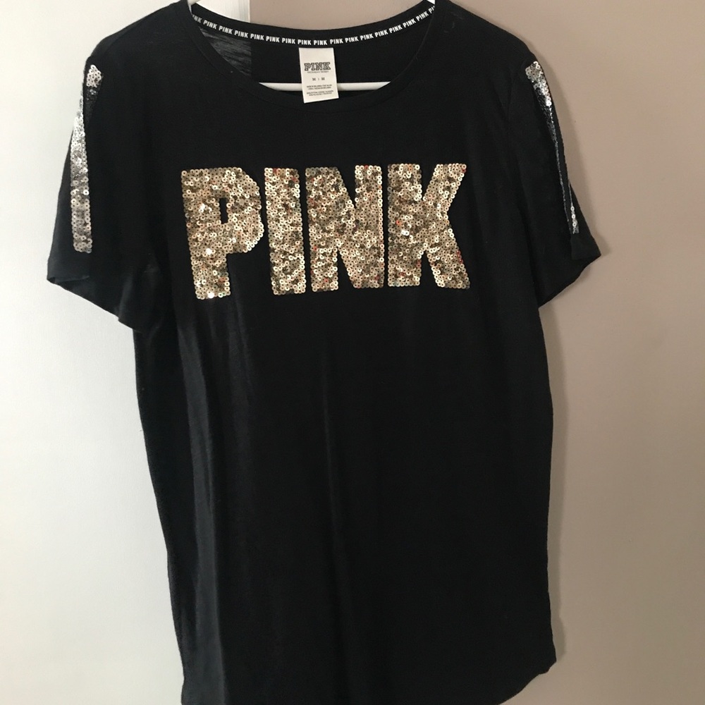 Victoria’s Secret pink sequin shirt